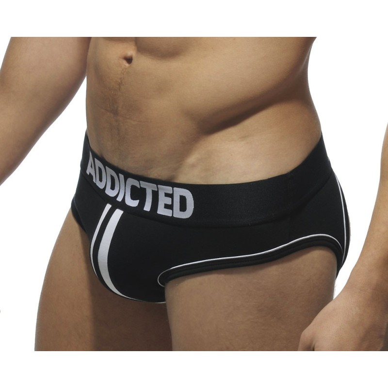 Jockbrief Addicted Noir, Double Piping Bottomless