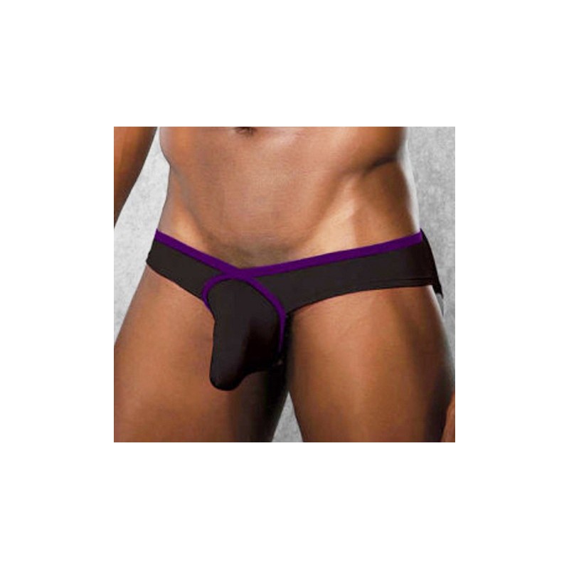 String homme noir contour violet