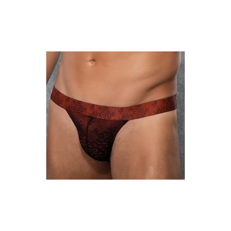 String homme motifs fleurs