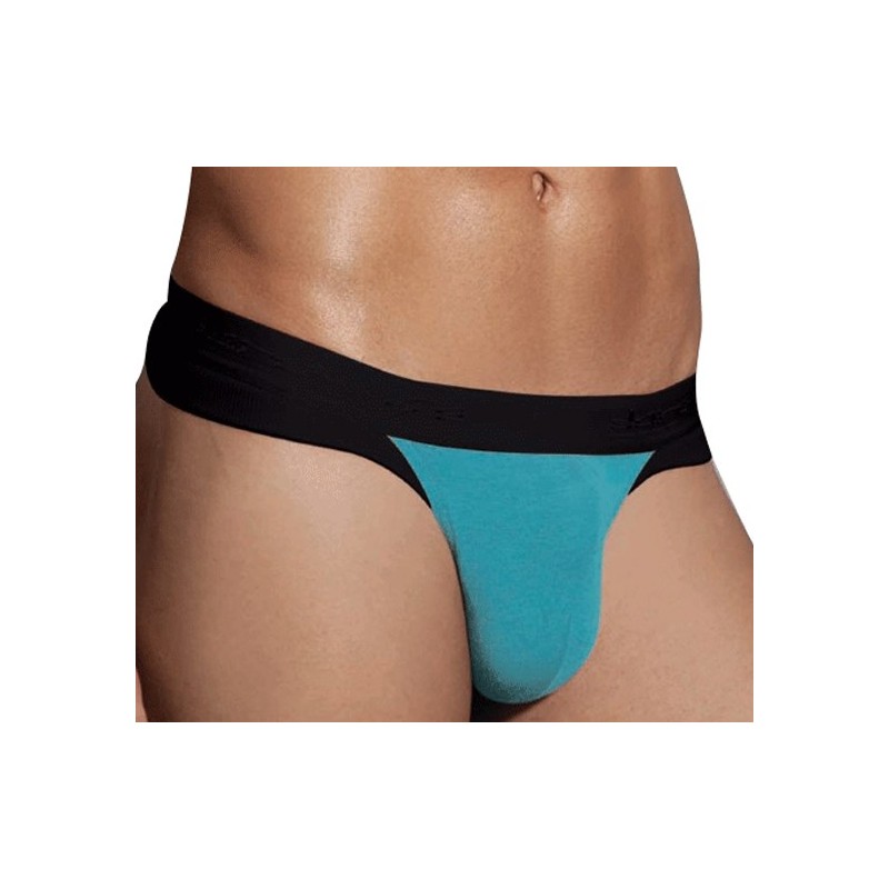 String homme turquoise/noir