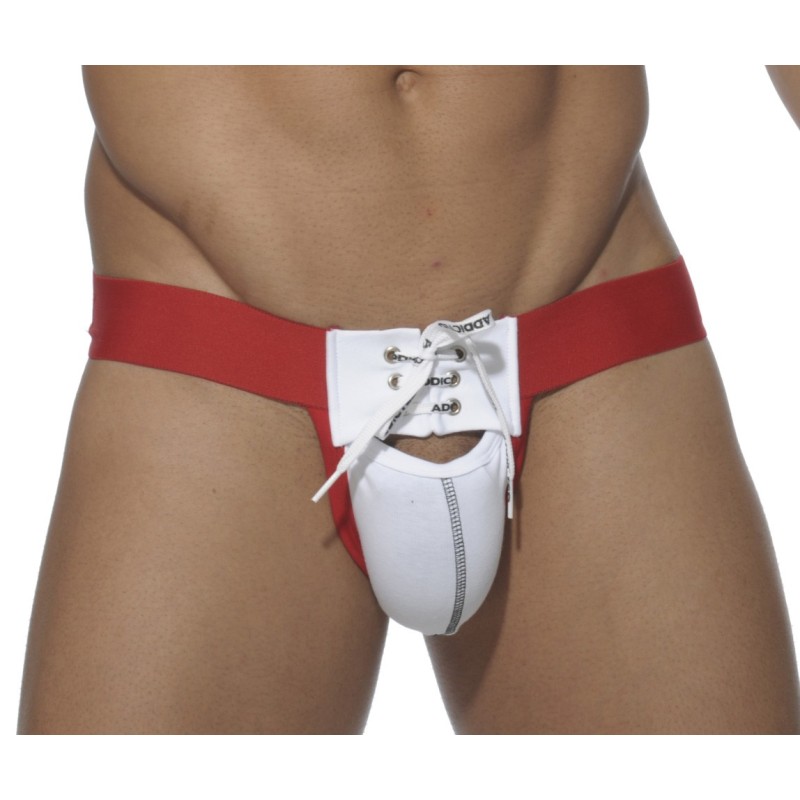 Jockstrap Addicted Tie up BLanc