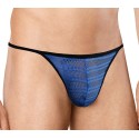 String homme maille bleue