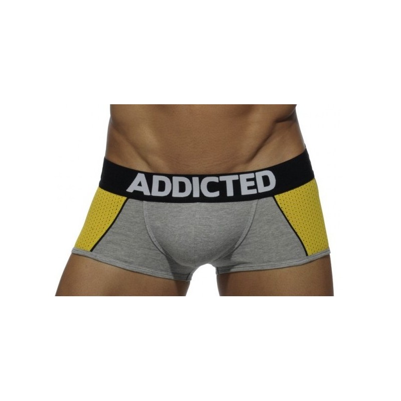 Jockboxer Addicted Kaki, Combi Mesh Gris