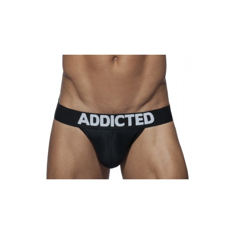 Jockstrap Push Up Mesh noir