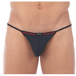 String ficelle homme gris