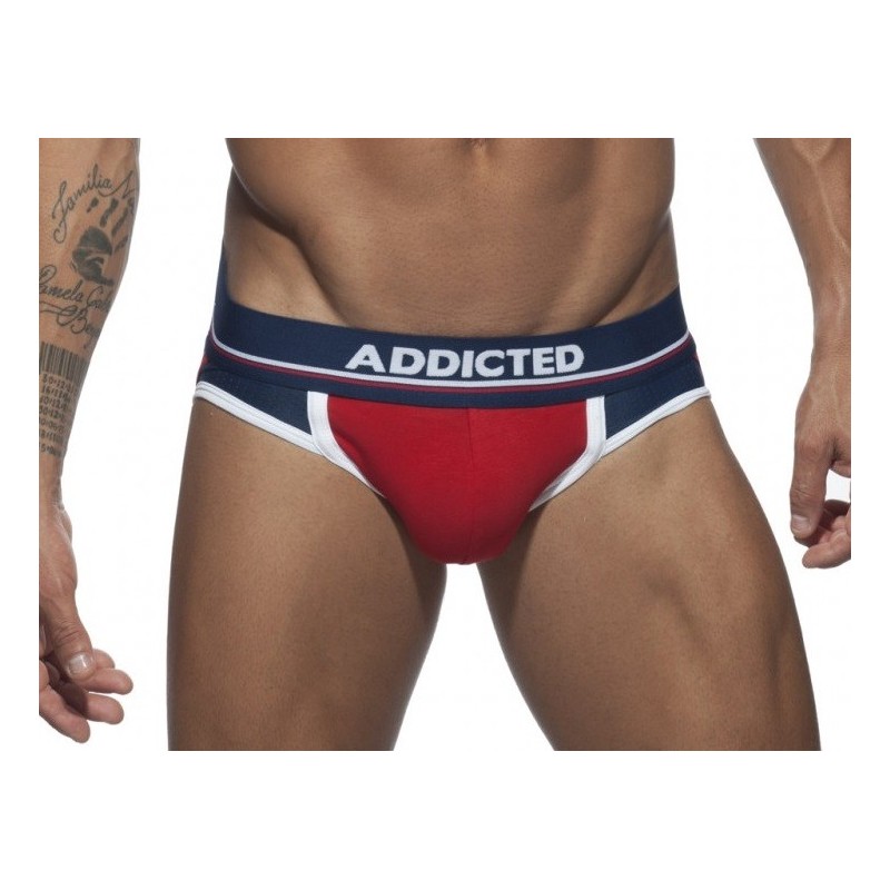 Jockstrap sport Addicted push up rouge