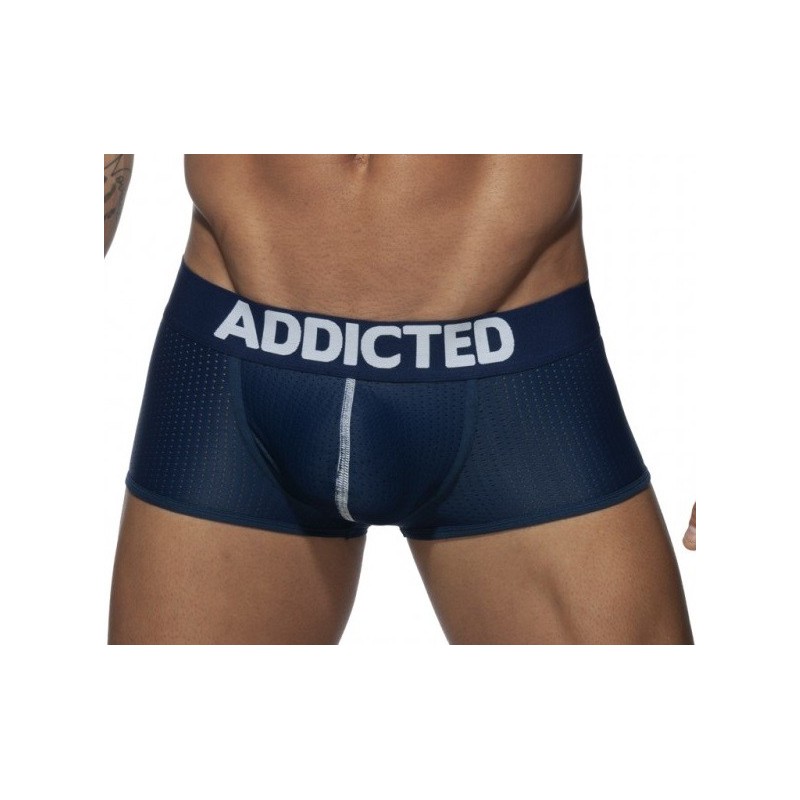 Boxer Addicted push up mesh bleu foncé