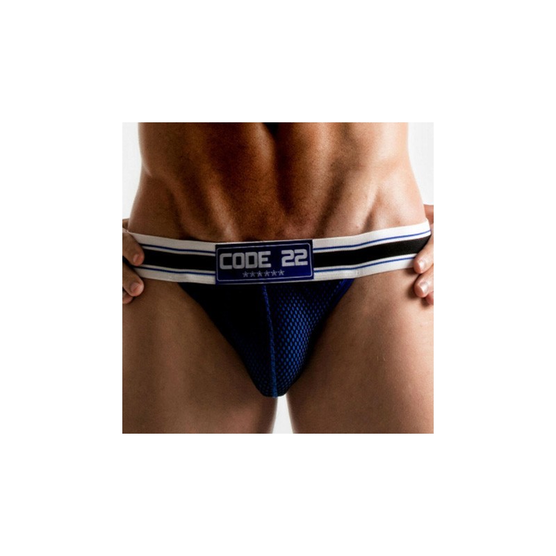 Jockstrap stretch Mesh bleu Code 22