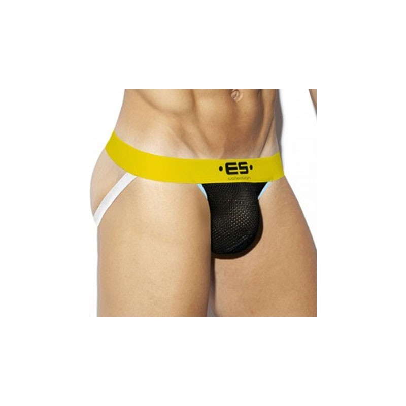 Mesh Combi Jockstrap ES Collection - noir