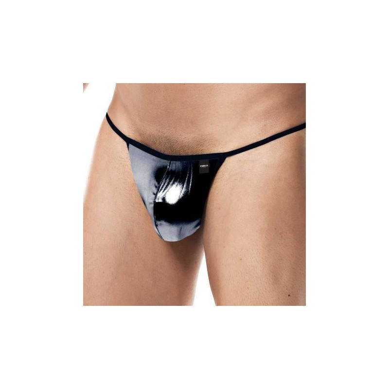 Cut4Men G-String Black Skaï