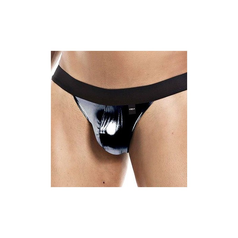 Jockstrap Cut4Men - C4M04 black skaï