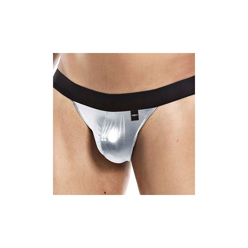 Jockstrap Cut4Men - C4M04 silver skaï