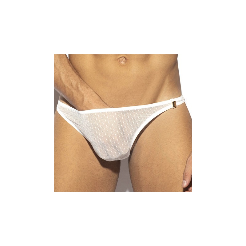 String homme Plumetti Addicted UN469 blanc