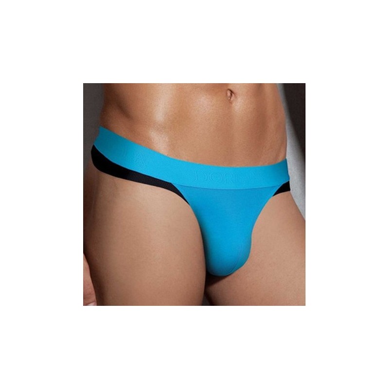 String homme turquoise/noir Doreanse